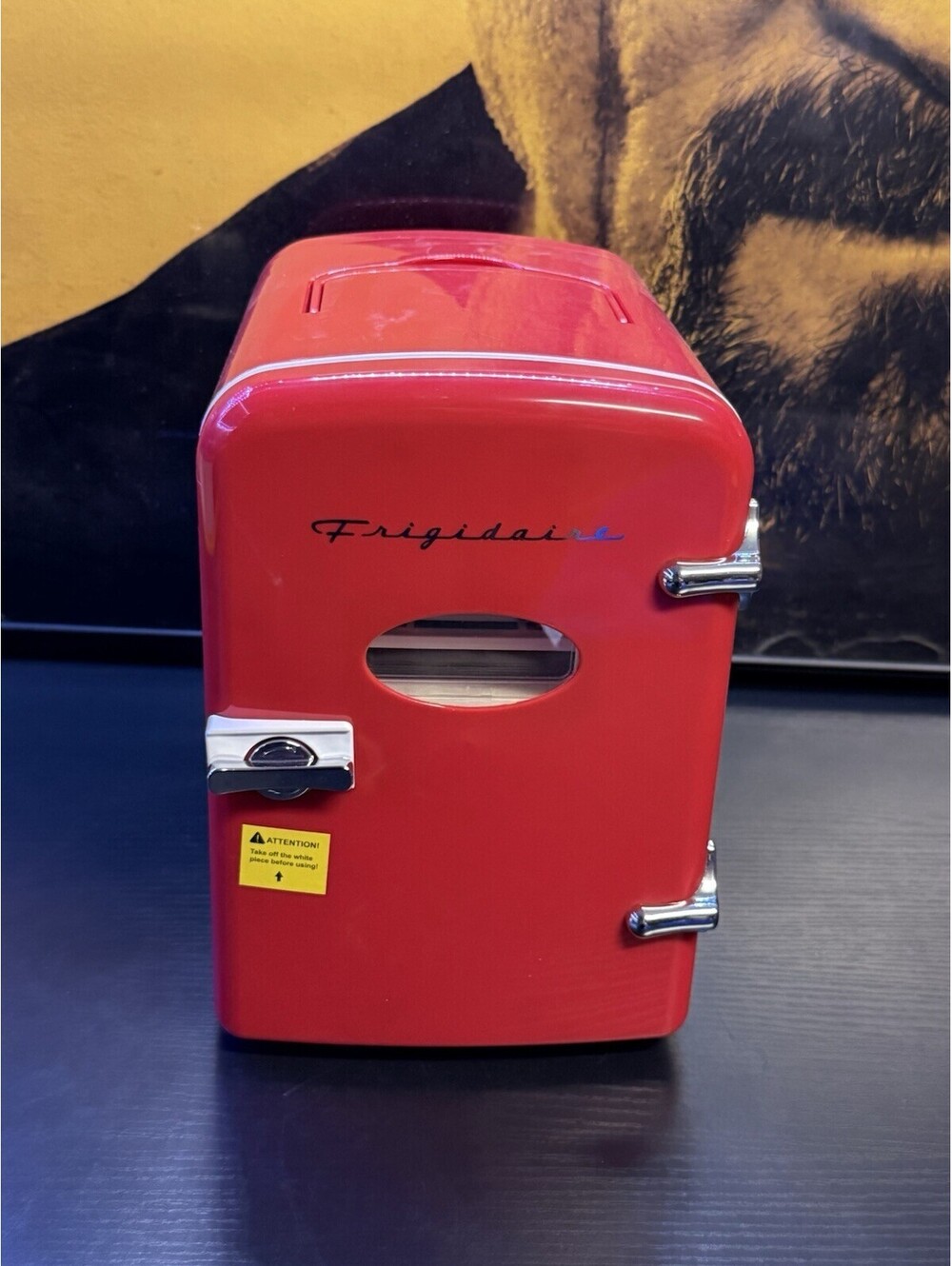 Frigidaire EFMIS129-RED Retro Mini Fridge Cooler Red AC DC Portable